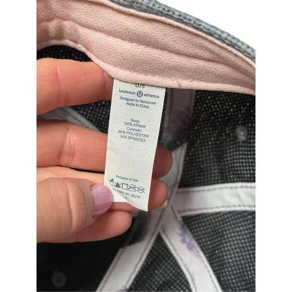 Lululemon Baller Hat Straw Sunset Stripe Blush Quartz Multi Blush Quartz - Picture 9 of 11